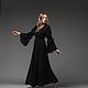 Order  linen combined dress 'Black Swan'. viax. Livemaster. . Dresses Фото №3