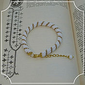 Украшения handmade. Livemaster - original item Agate Beaded Bracelet (white gold). Handmade.
