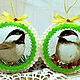 Order Christmas toys of felt 'birds titmouse'. chehovchanki. Livemaster. . Christmas decorations Фото №3