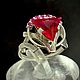 Серьги Рубин ( корунд). Серьги классические. Для тебя. Ярмарка Мастеров.  Фото №8