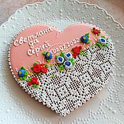 Сувениры и подарки handmade. Livemaster - original item Gingerbread heart 20cm. Handmade.