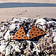 Серпинский треугольник - Серьги - Сакральная геометрия, Серьги классические, Новосибирск,  Фото №1
