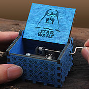 Подарки к праздникам handmade. Livemaster - original item Blue Star wars Music box Star wars. Handmade.
