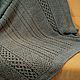 Knitted plaid of large knitting as a gift to a man. Bedspreads. komarovanata. My Livemaster. Фото №5