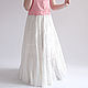 White wide tiered skirt White Foam. Skirts. Skirt Priority (yubkizakaz). Online shopping on My Livemaster.  Фото №2
