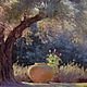  Прованс. Пейзаж с оливковым деревом. Картины. Картины маслом на любой вкус.Москва. Интернет-магазин Ярмарка Мастеров.  Фото №2