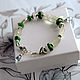 Bracelet with green amethyst in 925 silver. Bead bracelet. Solanda. My Livemaster. Фото №6