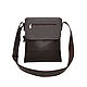 Men's bag: Men's brown leather Bag Orpheus Mod. C66m-122