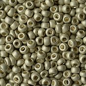Материалы для творчества handmade. Livemaster - original item 10 grams of 10/0 seed Beads, Czech Preciosa 18503m Premium silver metal mats. Handmade.