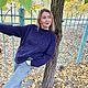 Джемпер Фиолетовое небо. Джемперы. Нужные вещи от Ольги (Olgaolga26). Ярмарка Мастеров.  Фото №4
