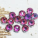 Rhinestones 8 mm Volcano with a curly bottom in a frame purple. Rhinestones. agraf. Online shopping on My Livemaster.  Фото №2