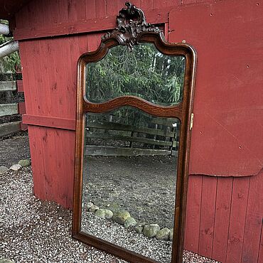 Винтаж: Антикварное зеркало в резной дубовой раме. . Винтаж ручной работы - Ярмарка Мастеров Винтаж ручной работы. Ярмарка Мастеров - ручная работа Винтаж: Антикварное зеркало в резной дубовой раме. Handmade.