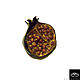 Brooch "Black garnet / pomegranate". Brooches. Tata ART. Online shopping on My Livemaster.  Фото №2