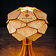Настольный деревянный светильник Астеко мал вишня, лампа из дерева. Настольные лампы. Деревянные светильники Woodshire (woodshire). Ярмарка Мастеров.  Фото №5