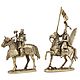 Soldiers figurines, mounted knights, brass, 15 cm. 027,017, Figurine, Moscow,  Фото №1