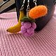 Заказать Обвес на сумку. Knitfelt. Ярмарка Мастеров. . Украшения для сумок Фото №3