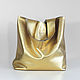 Order Gold Bag Leather Bag Gold Bag String Bag Shopper T-shirt Bag. BagsByKaterinaKlestova (kklestova). Livemaster. . Sacks Фото №3