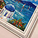 Order Santorini seascape oil painting. Vladyart. Livemaster. . Pictures Фото №3