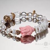 Украшения handmade. Livemaster - original item Coral Buddha Bracelet. Handmade.