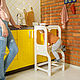 Башня маленького помощника Монтессори, белый. Мебель для детской. Kiddy's Store. Ярмарка Мастеров.  Фото №4