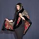 Pavloposadsky shawl 'Vernissage' with fur. Shawls. National Brand. My Livemaster. Фото №4