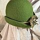 Заказать Шляпка с полями и украшением из натуральной кожи «Весна на пороге». Заулина Ирина. Ярмарка Мастеров. . Шляпы Фото №3