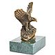 statuette eagle, eagle on stone, natural stone. Figurines. Bronzamini. Online shopping on My Livemaster.  Фото №2