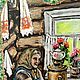  889. Разделочная доска В гостях у бабушки. Утварь. Татьяна - шкатулки для души. Ярмарка Мастеров.  Фото №7