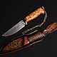 Hunting knife made of Damascus steel ' Cleaver'. Knives. zlathunter. Online shopping on My Livemaster.  Фото №2