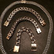 Украшения handmade. Livemaster - original item Bracelets and chains of various weaving with a box of silver 925. Handmade.