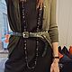 Винтаж: Длинные бусы ожерелье винтаж чёрные 1928 Jewelry в стиле Гэтсби, Колье винтажные, Москва,  Фото №1