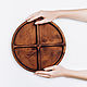 Order Wooden plate with sections (menazhnitsa) made of cedar 300 mm. MG24. ART OF SIBERIA. Livemaster. . Scissors Фото №3