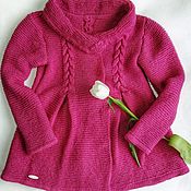 Одежда детская handmade. Livemaster - original item Knitted coat. Dressy coats for girl. Handmade.