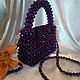 clutches: Bag made of Eggplant beads. Clutches. ludmila7070. My Livemaster. Фото №6