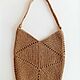 Order  Bag-bag made of jute. Lace knitting workshop. Lidiya.. Livemaster. . Crossbody bag Фото №3