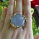Ring 'the color of the sky' and blue chalcedony. Rings. SELENA. My Livemaster. Фото №4