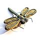 brooch `dragonfly`no `№1лен; series `fancy brooches`
