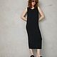 Платье макси Total black. Платья. elev_brand. Интернет-магазин Ярмарка Мастеров.  Фото №2