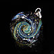 Order Pendant ball Galactic arms. Galaxy Silver Glass Universe Necklace. Olga Bukina Cosmic glass. Livemaster. . Pendant Фото №3