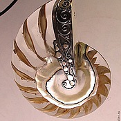 Украшения handmade. Livemaster - original item Pendant Nautilus shell 