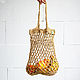 Bag-string bag made of hemp, unpainted, Shopper, Nizhny Novgorod,  Фото №1