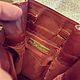 Винтаж: Сумка-ведро Cartier Mini Bucket Crossbody из кожи бордового цвета. Сумки винтажные. Chic bags. Ярмарка Мастеров.  Фото №7