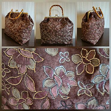Сумки ручной работы. Ярмарка Мастеров - ручная работа Замшевая сумка Цветы. Handmade.