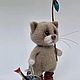Заказать Кот Рыбак. Интерьерная игрушка. Ярмарка Мастеров. . Амигуруми куклы и игрушки Фото №3