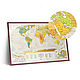 Map Of Travel Map Geograghy World. Decor. mybestbox (Mybestbox). My Livemaster. Фото №5