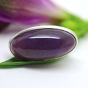 Украшения handmade. Livemaster - original item Ring with purple chalcedony 