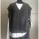 Вязаный спицами жилет «Тишина». Жилеты. stylish knitting & crochet (-Li-). Ярмарка Мастеров.  Фото №4