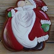 Сувениры и подарки handmade. Livemaster - original item gingerbread Santa Claus. Handmade.