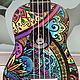 Укулеле "Мандала" гавайская гитара. Укулеле (гавайская гитара). Guitar & Ukulele art Studio. Ярмарка Мастеров.  Фото №5