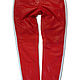 Red leather pants with stripes. Pants. Lollypie - Modiste Cat. My Livemaster. Фото №4